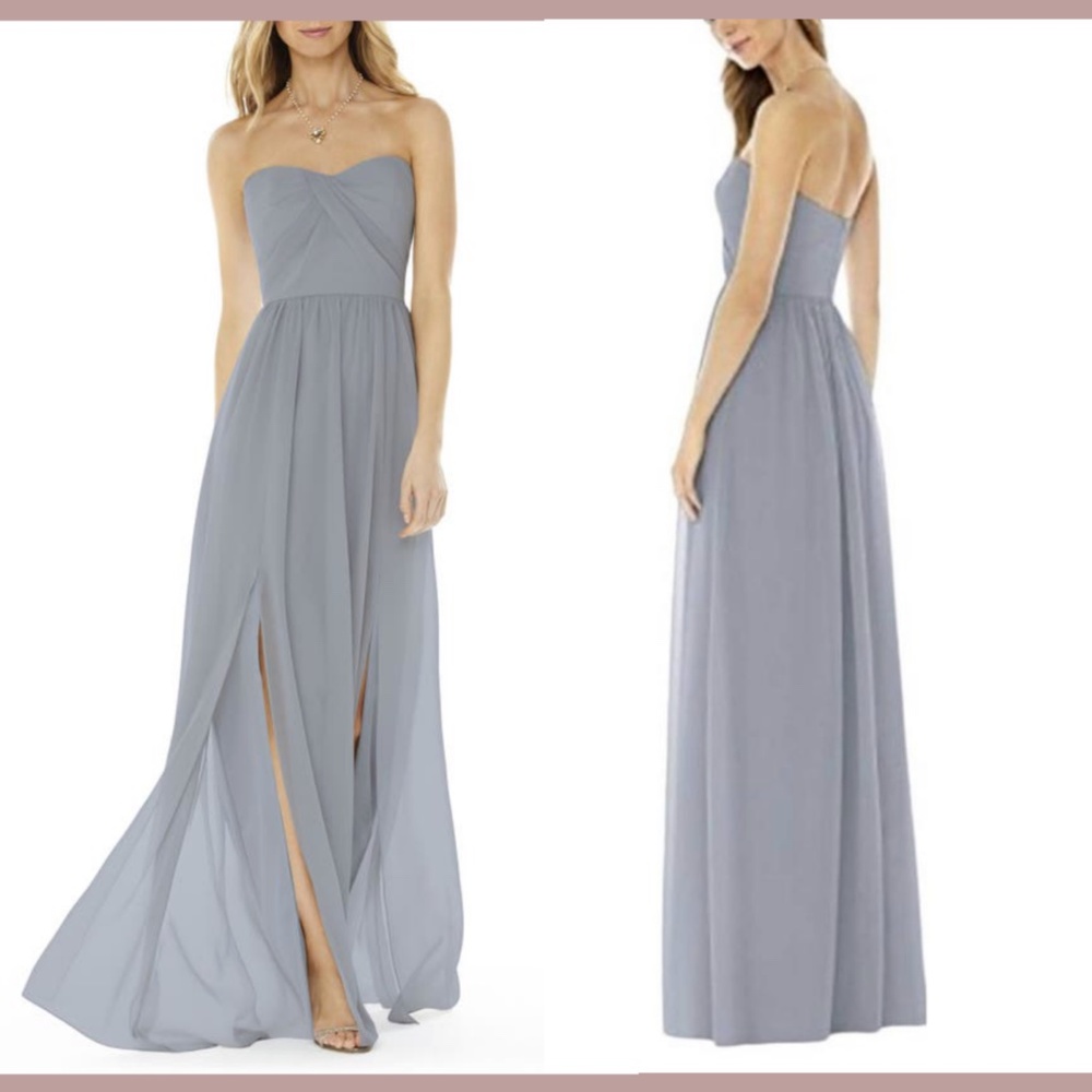 NEW Social Bridesmaids [ 14 ] Strapless Georgette '8159' A-Line‎ Gown